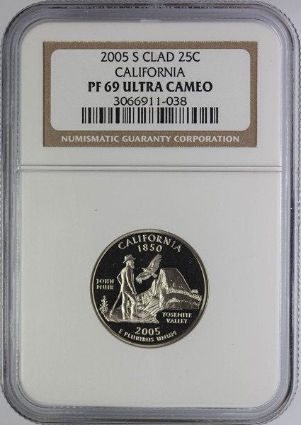 USA 25 Centów 2005 - California, Quarter - NGC PF69 Ultra Cameo
