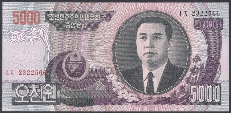 Korea Północna 5000 Won 2006
