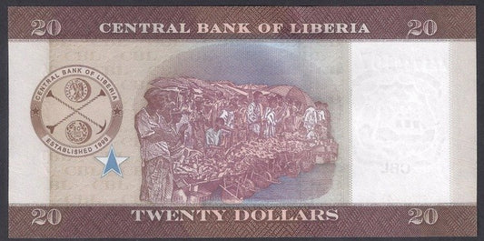 Liberia 20 Dolarów 2016