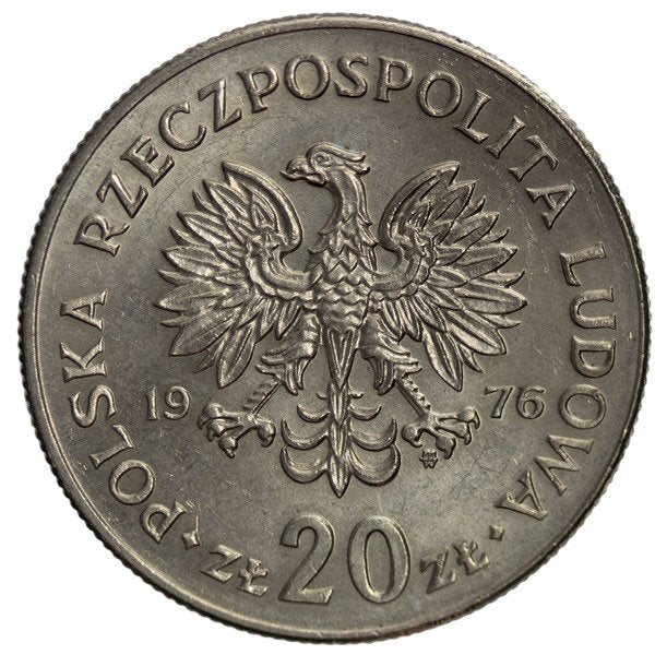 Polska 20 Złotych 1976 - Marceli Nowotko