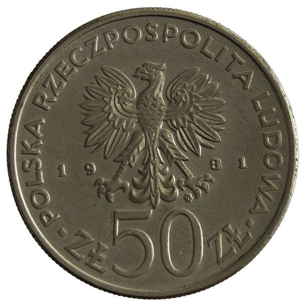 Polska PRL 50 Złotych 1981 - Światowy Dzień Żywności