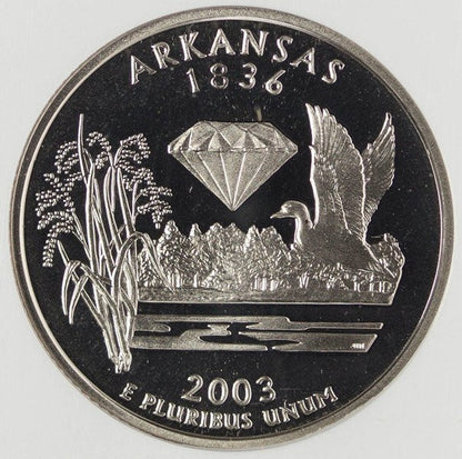 USA 25 Centów 2003 - Arkansas, Quarter - NGC PF69 Ultra Cameo