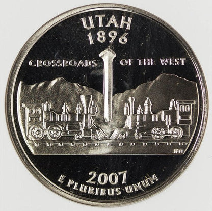 USA 25 Centów 2007 - Utah, Quarter - NGC PF69 Ultra Cameo