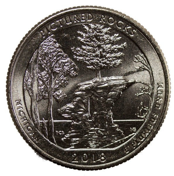 USA 25 Centów 2018 Pictured Rocks, Quarter
